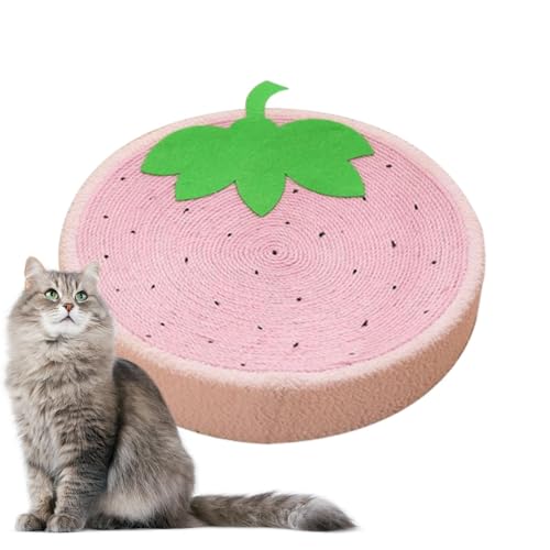 Katzen Kratzmatte, Katzensisal Kratzspielzeug mit konkaver Mitte, Indoor Cat Claw Scratching Floor Mat für Wohnzimmer, Schlafzimmer und Katzenhaus von Lumiscent