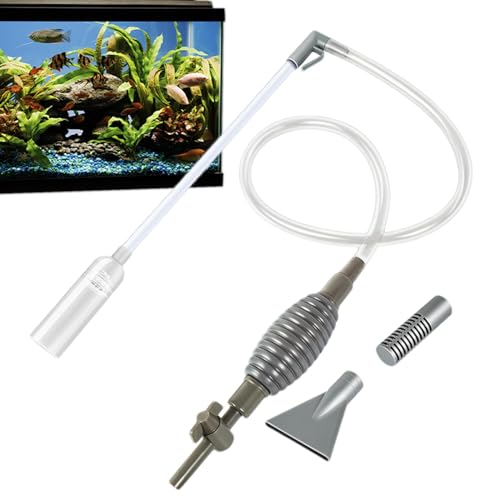 Kies Siphon Pumpe, Aquarium Siphon Vakuumpumpe, Umfüllpumpe, Benzin Siphon Pumpen, Handheld Wasserwechsler Fisch Tank Zubehör für Aquarium Schildkröte Tank von Lumiscent