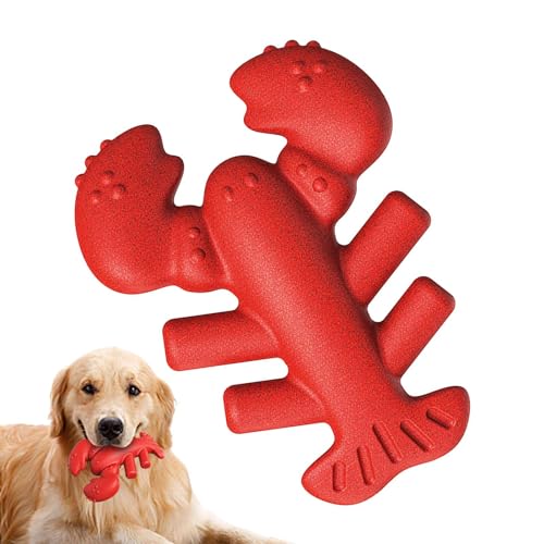 Lumiscent Robustes Hundespielzeug für Aggressive Kauer, unzerstörbares Hundespielzeug - Beißspielzeug für Aggressive Kauer - Hundespielzeug, interaktives Hummer-Welpen-Beißspielzeug für mittlere und von Lumiscent
