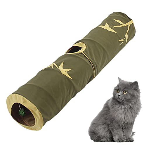 Tunnel für Katzen, Kätzchentunnel,Tunnelröhrenspielzeug für interaktiven Indoor-Spaß - Leichtes Katzenspielzeug zum Verstecken mit Pet Tube-Spuckloch für Kätzchen und Kaninchen von Lumiscent