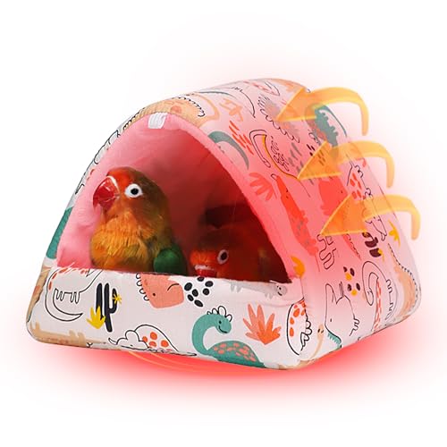 Papageienbett Vögel Kissen Haus Warm Haus Kissen Bett Winter Warm Vogelnest Haus Vogelnest Haus Plüsch Kissen für Papageien Lovebirds Sittiche Kleine und Mittlere Vögel von Lumiscent