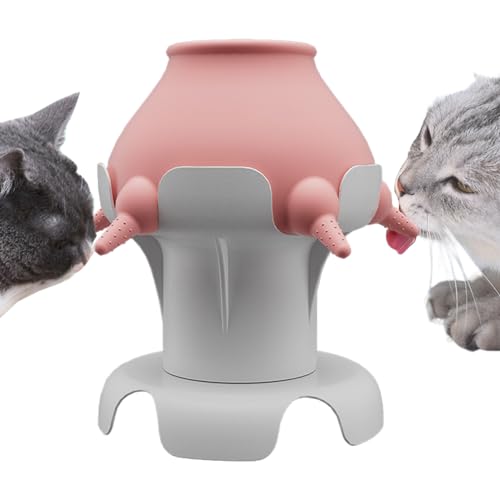 Pet Nipple Feeder, 5 Nippel Puppy Feeder, 300ml Non Slip Kitten Nursing Station, Kitten Milk Feeder, Puppy Feeding Bottle for Multiple Puppy von Lumiscent