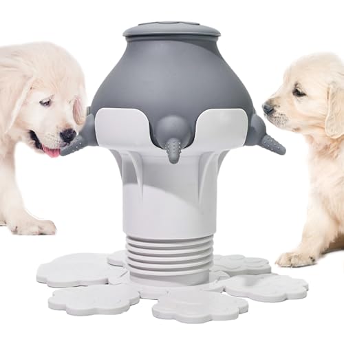 Pet Nipple Feeder, 5 Nippel Puppy Feeder, 300ml Non Slip Kitten Nursing Station, Kitten Milk Feeder, Puppy Feeding Bottle for Multiple Puppy von Lumiscent