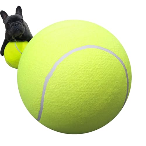 Riesiger Tennisball, große riesige Hundebälle, große Haustierspielzeug, Hundetennisbälle, Haustier-Tennisbälle, lustiger Outdoor-Sportball für mittelgroße kleine Katze, Hund, Spielplatz-Spaß von Lumiscent