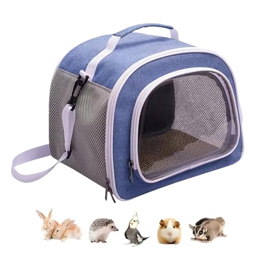 Tragetasche für kleine Haustiere – Schultertasche für Kaninchen, Kaninchen-Schultertasche, kleine Tier-Reisetasche, atmungsaktive Tragetasche für kleine Haustiere für Eichhörnchen, Hamster von Lumiscent