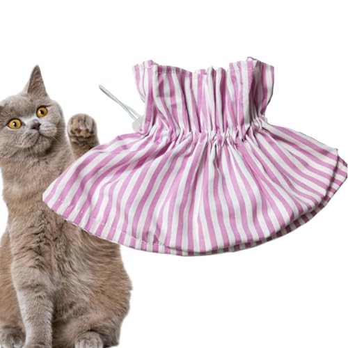 Weiches Halsband für Katzen – Polyester, weiche Genesung, elisabethanisches Halsband | Kordelzug-Design, bequemer Schutzkragen | verstellbares Haustierzubehör für Katzen, Kätzchen, Cattery von Lumiscent