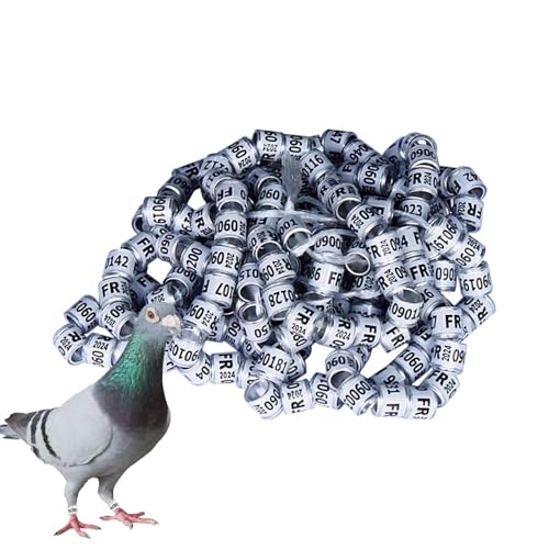 2025 Taubenbeinringe - Vogelfußringe, 50 Stück Taubenringe Taubenzubehör Bänder | Generic Pigeon Supplies Bänder, Vogelfußringe, Pegeon-Zubehör für Rennpapageien, Küken, Enten Taubenbänder Ringe von Lunaobrik