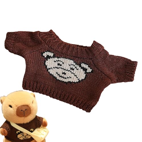 Lunaobrik Plüsch-Kleidung, Capbara-Spielzeugkleidung | Bärenpuppenpullover, Capbara-Kleidung, Ersatzkleidung für Capbara-Puppen für Spielzeug-Fans von Lunaobrik