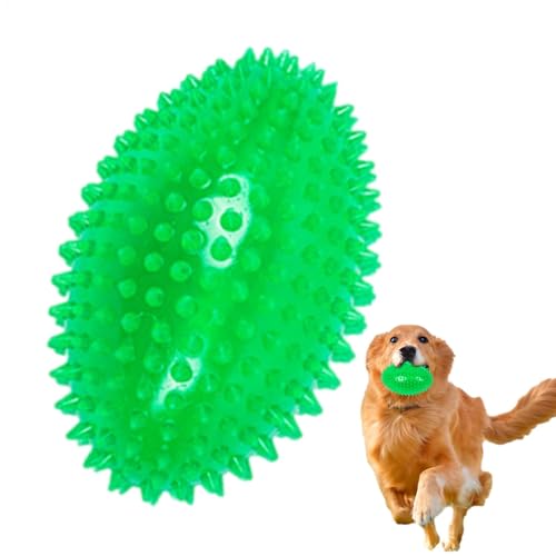 Lunaobrik Quietschende Stachelbälle für Hunde - Quietschende Hundespielzeugbälle, Unzerstörbare Stachelbälle zum Zahnen | Spiky Pet Supplies, attraktives Indoor-Spiel für Aggressive Kauer und Welpen von Lunaobrik