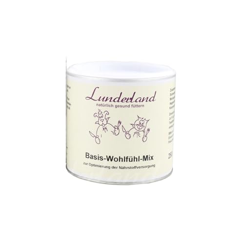 Lunderland Basis-Wohlfühl-Mix | 250 g | Ergänzungsfuttermittel für Hunde und Katzen | Kann dabei helfen wertvolle Nährstoffe zu liefern von Lunderland