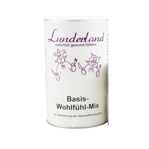 Lunderland Basis-Wohlfühl-Mix | 500 g | Ergänzungsfuttermittel für Hunde und Katzen | Kann dabei helfen wertvolle Nährstoffe zu liefern von Lunderland