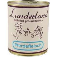 Lunderland Hochwertiges Pferdefleisch für Hunde - Reinfleisch 6x800 g von Lunderland