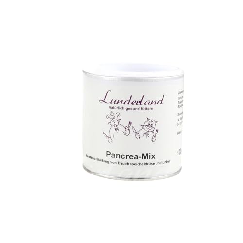 Lunderland Pancrea-Mix | 100 g | Ergänzungsfuttermittel für Hunde und Katzen | Kann die Stärkung der Bauchspeicheldrüse und der Leber unterstützen | Enthält Curcuma von Lunderland