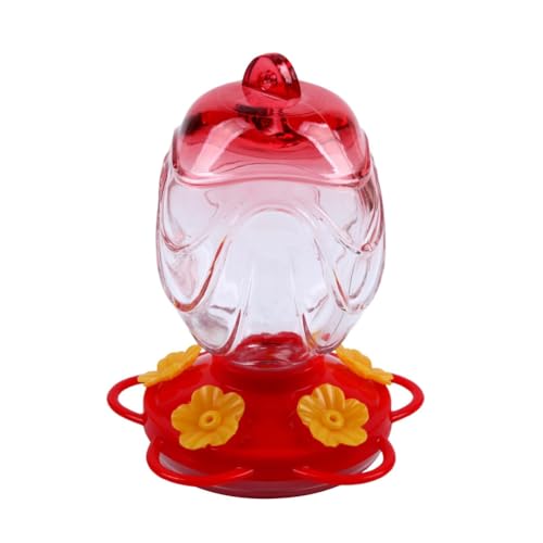 Luobannm Hummingbird-Feeder für Draußen, Hängend, Handgeblasener Glas-Hummingbird-Feeder, 15 Unzen, Versiegelt und Auslaufsicher mit Futteröffnung von Luobannm