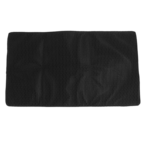 Katzenstreumatte, Große Streuauffangmatte, Wasserabweisend, rutschfeste Katzenstreumatten, Katzentoilettenauflage 45,67 X 25,98 Zoll, Leicht zu Reinigen (Black) von Luocute