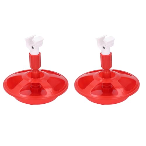 Luocute Automatischer Hühnertränke, G3/4 Hühnerwasserbecher, Futterspender, Geflügeltrinkschale für Küken, Enten, Gänse, 2er-Pack Wasserspender, Geflügeltränke-Set von Luocute