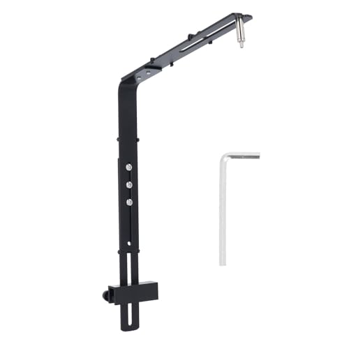 Luocute Fischtank Lichthalterung, Verstellbare Höhe Aluminiumlegierung Aquarium Beleuchtung, Fischtank Leuchtständer Aquarium Light Stand Kit Accessoire Hanging Halterung (Black) von Luocute