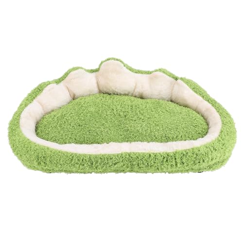 Luocute Hundebett, Katzenbett, Bequeme Runde Plüsch-Hundebetten, Plüsch-Haustierbett, Weich, Warm, Erhöhter Komfort, Multifunktional, Geräumig, für Hunde und Katzen, Vielseitig (Green) von Luocute