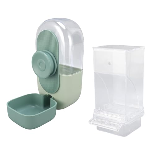 Luocute Vogelheimer Wasserspender Set, Automatischer Käfig -Feeder mit Barsch für Saatgut Canary Cockatiel Finch Brudel Käfigzubehör, Lebensmittelbehältertrinker Einfach Installation Luocute Vogelheimer Wasserspender Set, Automatischer Käfig -Feeder mit Barsch für Saatgut Canary Cockatiel Finch Brudel Käfigzubehör, Lebensmittelbehältertrinker Einfach Installation von Luocute