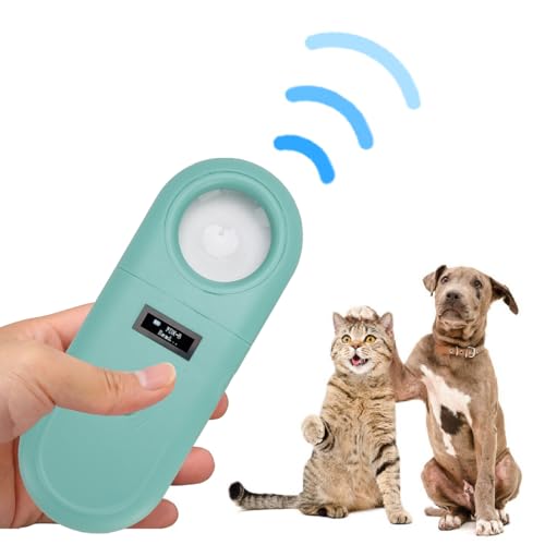 PET -Chip -Scanner mit LED, 134,2 kHz Handheld Animal Reader für ISO11784/85, Drahtlos für Hundekatze, 240 Datenspeicher, USB -Laden, Einfache Trage, 30 Sets Daten von Luocute