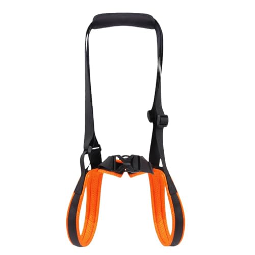 Luojuny Easy Buckle Hunde-Gurt, verstellbare Schlinge, weich gepolstert, atmungsaktiv, Haustierbein für ältere verletzte, arthritische Hunde, bequeme Rehabilitation, Orange, Größe L von Luojuny