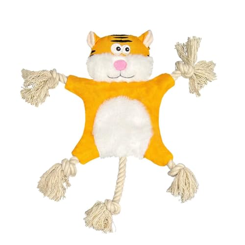 Luojuny Tiger Pet Toy Pet Molar Toy Pet Toy Bissfest Interactive Dog Squeaky Toy Cartoon Animal Shape Plush Dog Chew Toy Pet Supplies Tiger von Luojuny