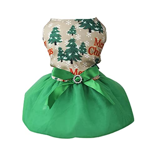 Luojuny Weihnachtliches Haustierweste, Sweatshirt, Hunde-Kapuzenoutfits, Katzenbekleidung, leichter Welpenrock, atmungsaktives Tutu-Geschenk, Haustierkleidung für Mädchen, Cosplay, Winter, Welpen, von Luojuny