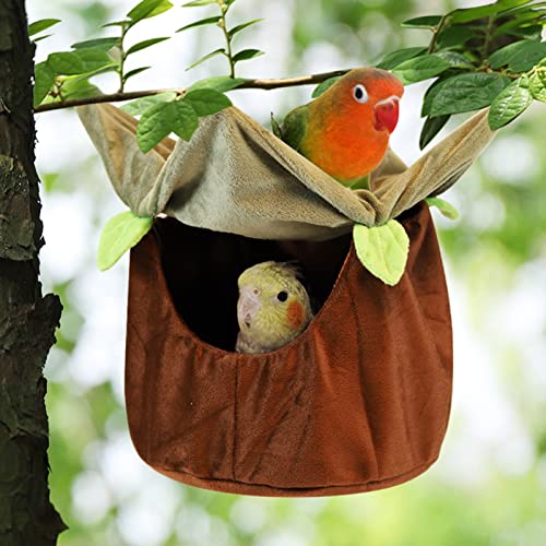 Luojuny apageienhängematte, doppelte Schicht großer Raum mit Haken atmungsaktiv halten Sie warme Ruhe und Schlaf weiche Bett Hamster Nest, Haustier Vogelhängebett für Cockatoos Maakaws Chadets Ei von Luojuny