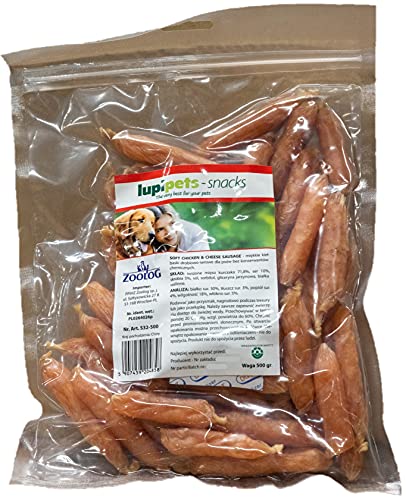 LupiPets | Snacks | 500g Packung - Kabanos mit Huhn und Käse 500g von LupiPets