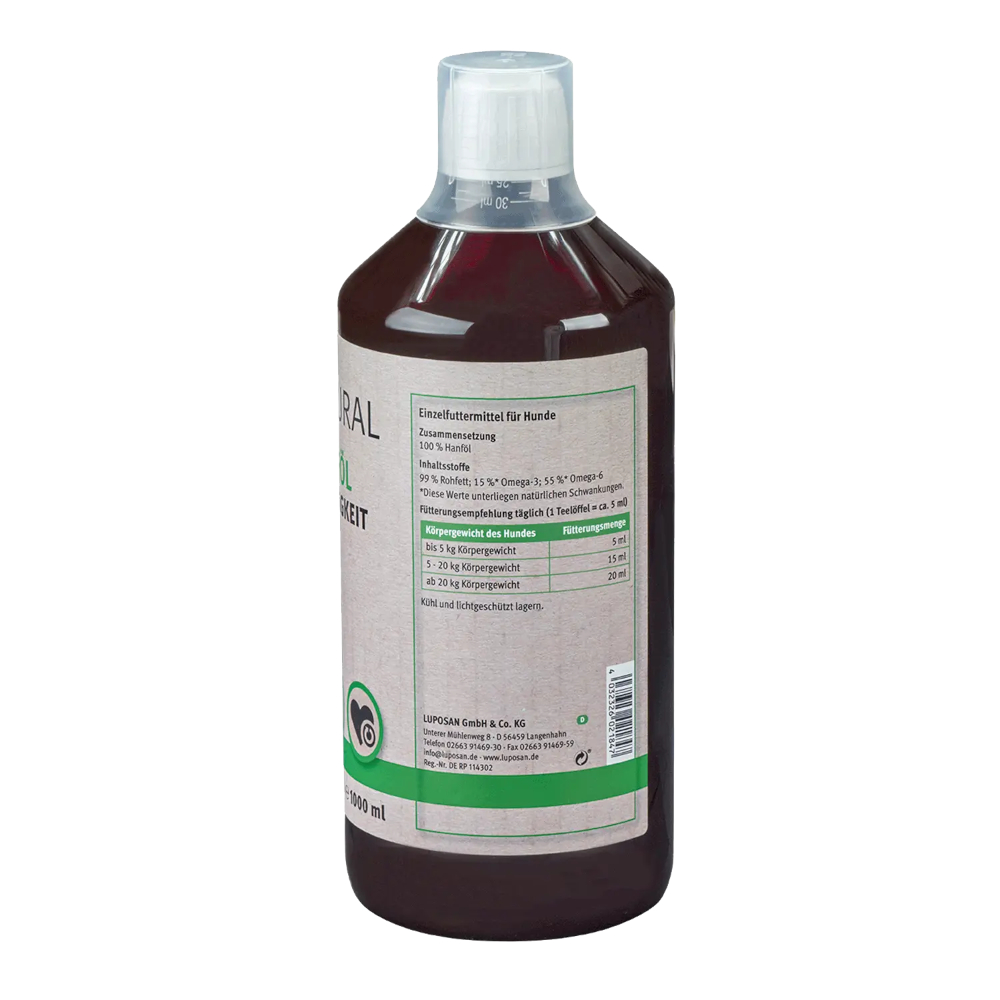 LUPO NATURAL BARF Hanföl - 1000 ml von Luposan