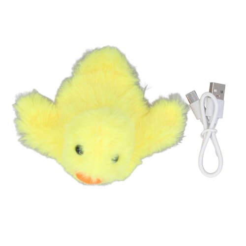 Luqeeg Flapping Duck Cat Toys, Interaktives Kätzchenspielzeug, Wiederaufladbares Entenkatze Spielzeug, Elektronisches Katzenpuzzlespielzeug mit Kichernklang Langeweile Reduktion von Luqeeg