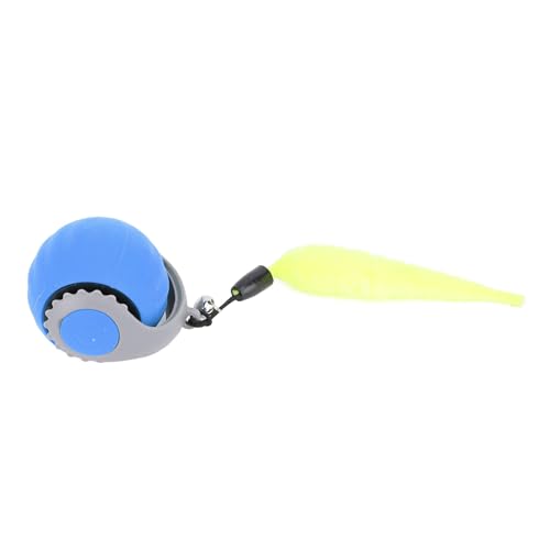 Luqeeg Intelligenter, Interaktiver, Elektrisch Rollender Katzenspielzeugball, Selbstrollender Haustierball mit Automatisch Beweglichem Ball für Katzenübungen Im Innenbereich, (Blue) von Luqeeg