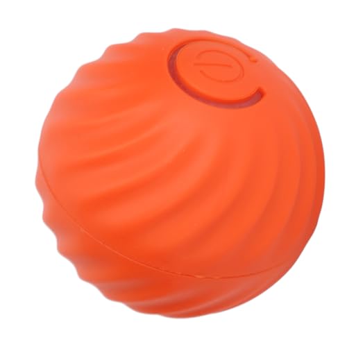 Luqeeg Interaktiver Katzenspielzeugball, um 360 Grad Selbstdrehend, Beweglicher Katzenball mit USB-Aufladung LED-Lichtern Automatischer Aktiver Rollball, Powerball, für Kätzchen, Welpen von Luqeeg