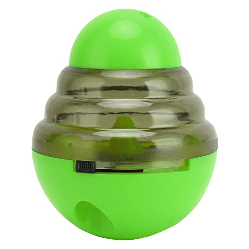 Luqeeg Interaktives Hundespielzeug, Leckerli-Spender-Ball für Hunde, Langsame Fütterung Interaktives Tierfutter-Spender-Puzzle-Ball Tierfutter-Spender-Puzzle-Ball Slow Feeder (Grün) von Luqeeg