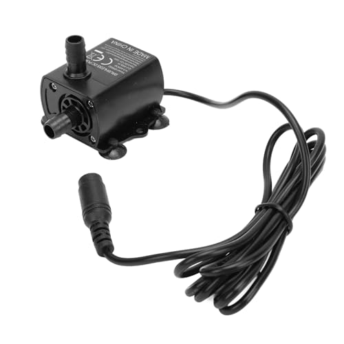 Micro-Tauchpumpe, 10W 0-400L/H, IP68 Water Proof Fischtankpumpe mit LED-Indikatorlicht, Leicht zu Reinigen für Aquarien, Brunnen, Computergestützte Wasserkühlsysteme, Abnehmbares von Luqeeg