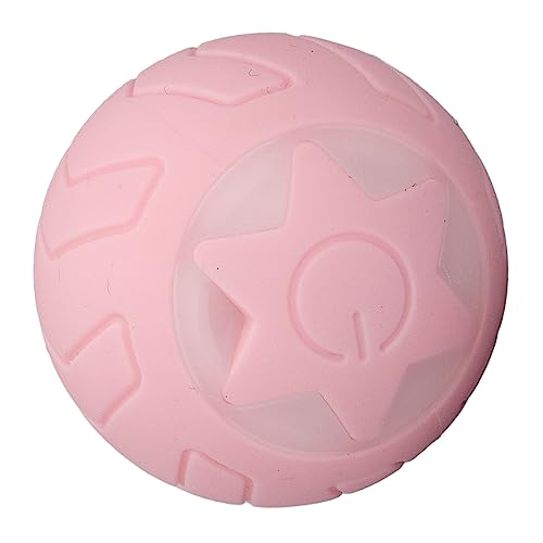 Peppy Pet Ball, Automatischer Rollball, Interaktives Hundespielzeug mit Bunten LED-Blitzlichtern Wiederaufladbarer Bewegungsaktivator-Haustierball, Ball für Katzen Hunde (Neutrale englische von Luqeeg