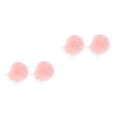 Lurrose 4 Stück Nachgemachter Waschbärfuchspelzknäuel Faux Ball Pom Poms Pompom Selber Machen Bommel Haarball Pompons Zum Stricken Von Mützen Weißer Fellbommel Kunstpelz Flauschige von Lurrose