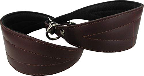 Greyhound Podenco Windhund - Halsband, Halsumfang 40-50 cm Leder °BRAUN° von Lusy011