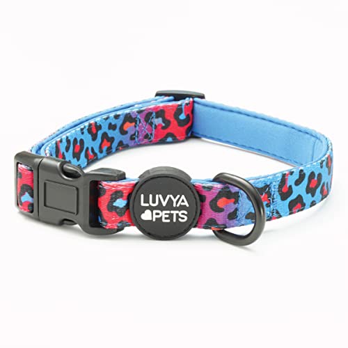 LUVYA Hundehalsband, 80er Jahre Retro Tierdruck für Größen XS bis L (Large) von LuvYa Pets