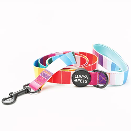 LuvYa Pets Haustier-Leine, modernes Design, weiches Neopren, Regenbogen-Design von LuvYa Pets