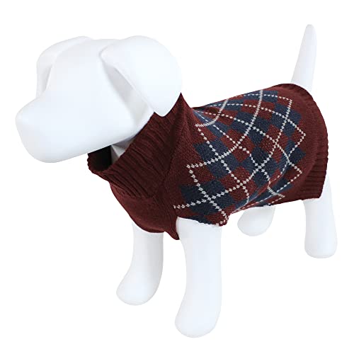 Luvable Friends Strickpullover für Hunde und Katzen, Gr. L, Burgunderrot von Luvable Friends