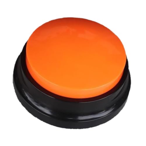 Luwecf Hundekommunikationsknopf mit Soundeffekten - Pädagogisches Spielzeug, Orange von Luwecf