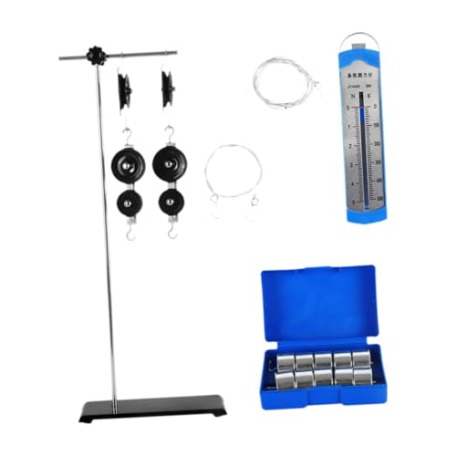 Luwecf Physik Flaschenzug Set Mechanik Studium Flaschenzug und Halterung Set Pädagogisches Wissenschaftliches Experiment von Luwecf