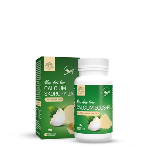 Calcium Eierschalen 120 Tabletten für Hund & Katze Gesundheit für Knochen und Herz von Lux4Kids