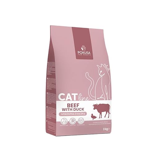 Lux4Kids CatLine Trockenfutter Rind & Ente für Katzen Getreidefrei & Hochwertig 3 Kilogramm von Lux4Kids