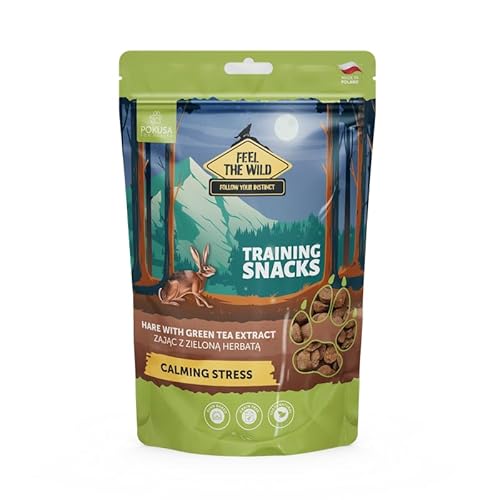 Feel The Wild Natürliche Trainingssnacks Hase mit Grüntee Extrakt CALMING STRESS von Lux4Kids