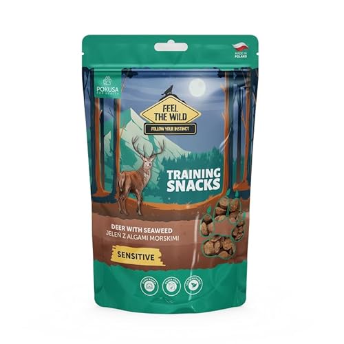 Feel The Wild Natürliche Trainingssnacks Hirsch mit Meeresalge SENSITIVE von Lux4Kids