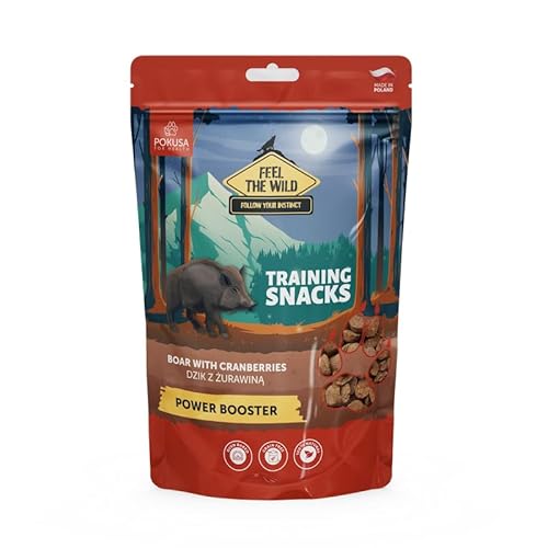 Feel The Wild Natürliche Trainingssnacks Wildschwein mit Preiselbeeren von Lux4Kids