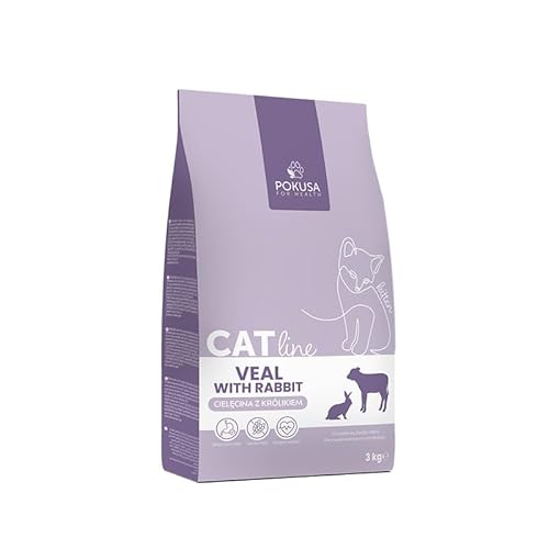 Lux4Kids CatLine Trockenfutter Kalb - Kaninchen für Kätzchen - Kitten Getreidefrei 3 Kilogramm von Lux4Kids