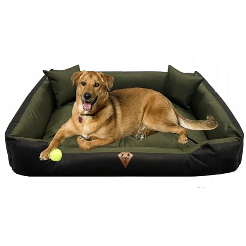 Lux4Kids Hundebett in 5 Größen und 4 Farben Robust Wasserdicht Schmutzabweisend Black-Forest 100 cm x 75 cm von Lux4Kids